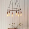 Henrik 6 Light Pendant Light - Pewter -Homebase Sales Store 13938489 1794981960785960