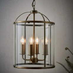 Abott 4 Light Pendant Light - Brass -Homebase Sales Store 13938493 1444981958158269