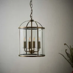 Abott 4 Light Pendant Light - Brass -Homebase Sales Store 13938493 9574981958132745