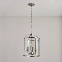 Abott 4 Light Pendant Light - Nickel -Homebase Sales Store 13938494 7424981959186081