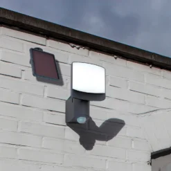 Lutec Sunshine Solar Powered LED Floodlight - Anthracite