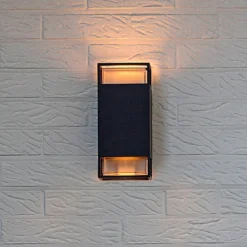 Lutec Ridge 2x GU10 Outdoor Wall Light - Anthracite