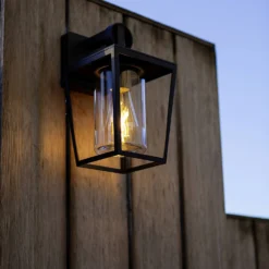 Lutec West E27 Outdoor Wall Lantern - Black -Homebase Sales Store 13950222 9675009726165556