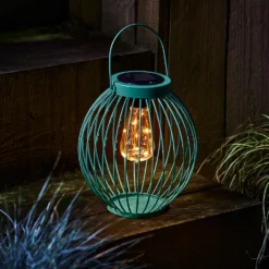 Homebase Edit Multicoloured Solar Round Bar Lantern (3 Colours Available) -Homebase Sales Store 13956307 3005040505342110