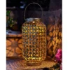 Homebase Edit Antique Gold Solar Moroccan Lantern - 32cm -Homebase Sales Store 13956314 3175002413835605