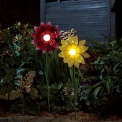Homebase Edit Mini Flower Solar Stake Light (Assorted Colours) -Homebase Sales Store 13965914 1685002424400891