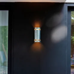 Lutec Ran 2x GU10 Outdoor Wall Light - Galvanised Steel -Homebase Sales Store 13971738 7064993071514422