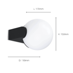 Eglo Rubio Outdoor Wall Light -Homebase Sales Store 14222383 1515020562761332