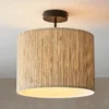 Caen Semi Flush Ceiling Light - Natural -Homebase Sales Store 14301796 1725038438811928
