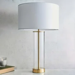 Gills Table Lamp - Brass Effect -Homebase Sales Store 14301812 1735038492908666