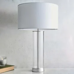 Gills Table Lamp - Nickel Effect -Homebase Sales Store 14301813 4815038492920972