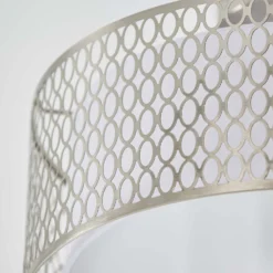 Orton Flush Ceiling Light - Nickel Effect -Homebase Sales Store 14301820 1495038438136538