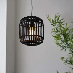 Saval Pendant Ceiling Light - Dark Bamboo 4 Saval Pendant Ceiling Light - Dark Bamboo -Homebase Sales Store 14301823 6245038439473848