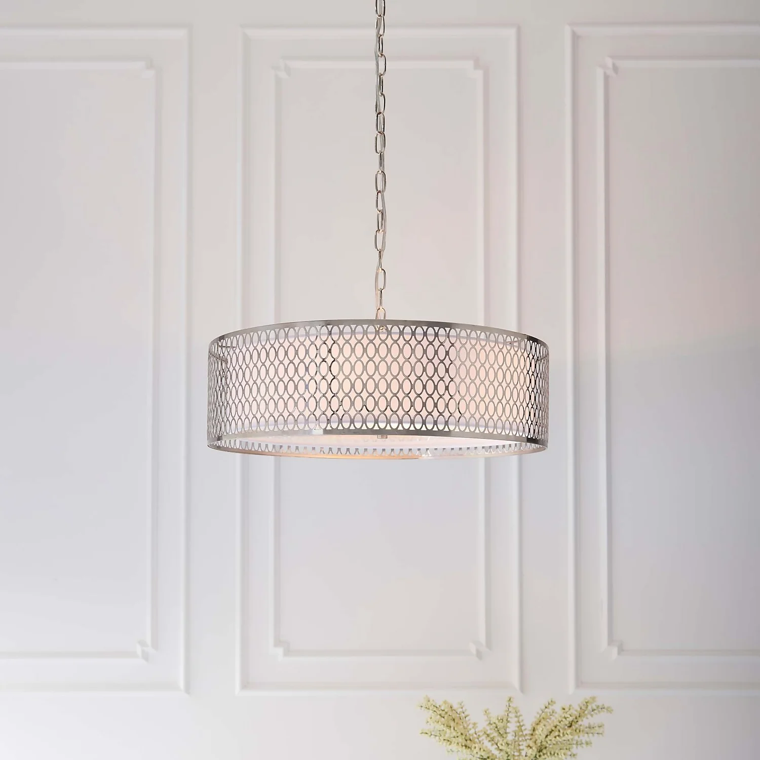 Orton Pendant Ceiling Light - Nickel Effect Orton Pendant Ceiling Light - Nickel Effect -Homebase Sales Store 14301824 1125038438454577
