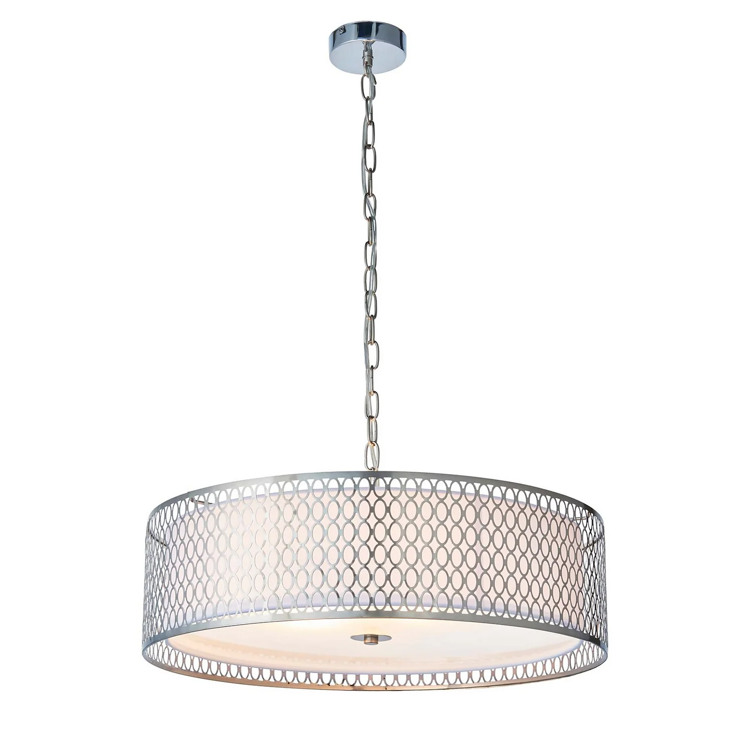 Orton Pendant Ceiling Light - Nickel Effect Orton Pendant Ceiling Light - Nickel Effect -Homebase Sales Store 14301824 9855038438278789