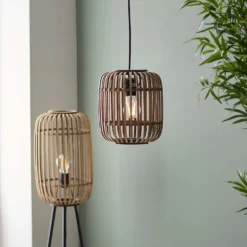 Saval Pendant Ceiling Light - Natural Bamboo -Homebase Sales Store 14301825 1615038438178055