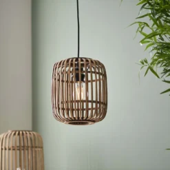 Saval Pendant Ceiling Light - Natural Bamboo -Homebase Sales Store 14301825 9085038437833898