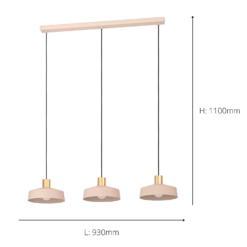 Eglo Valdiola 3 Lamp Diner Bar Light - Brushed Sand -Homebase Sales Store 14302942 9085038224250098