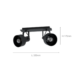 Eglo Casibare 2 Lamp Spotlight - Black 5 Eglo Casibare 2 Lamp Spotlight - Black -Homebase Sales Store 14302946 1565038223076306