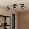 Eglo Berregas 3 Lamp Spotlight - Black & Transparent -Homebase Sales Store 14302948 2095038222966335
