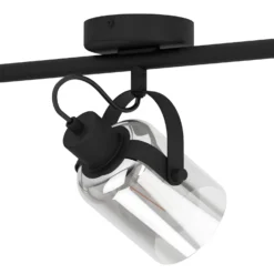 Eglo Berregas 3 Lamp Spotlight - Black & Transparent -Homebase Sales Store 14302948 6125038223129922