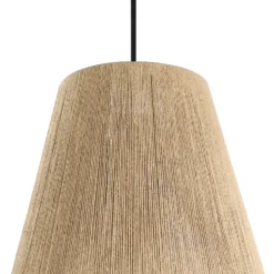 Eglo Alderney Pendant Ceiling Light - Black & Natural -Homebase Sales Store 14302952 1715038223258436
