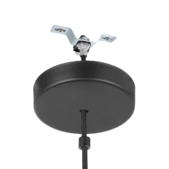 Eglo Alderney Pendant Ceiling Light - Black & Natural -Homebase Sales Store 14302952 5735038223305116