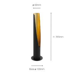 Eglo Barbotto Table Lamp - Black & Gold -Homebase Sales Store 14302953 1475038223336775