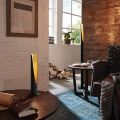 Eglo Barbotto Table Lamp - Black & Gold -Homebase Sales Store 14302953 1645038223257275