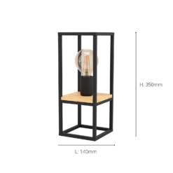 Eglo Libertad Table Lamp - Black -Homebase Sales Store 14302960 1375038223995626
