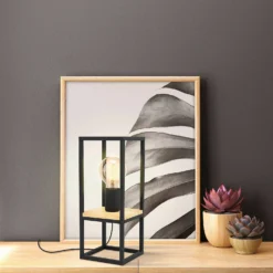 Eglo Libertad Table Lamp - Black -Homebase Sales Store 14302960 1435038223862036