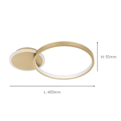 Eglo Gafares Connect Smart Flush Ceiling Light - Gold 5 Eglo Gafares Connect Smart Flush Ceiling Light - Gold -Homebase Sales Store 14302965 1015038223809842
