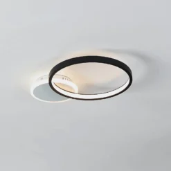 Eglo Gafares Connect Smart Flush Ceiling Light - Black