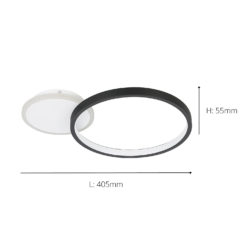 Eglo Gafares Connect Smart Flush Ceiling Light - Black 5 Eglo Gafares Connect Smart Flush Ceiling Light - Black -Homebase Sales Store 14302966 1645038223881509