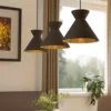 Eglo Nastasia 3 Lamp Pendant Diner Bar Light - Cappuccino & Brass -Homebase Sales Store 14302968 1705038223731260