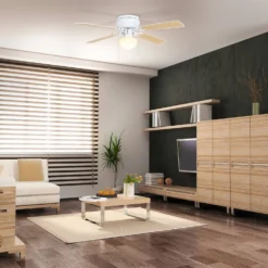 Eglo Cagliari Ceiling Fan With Light - Matt White -Homebase Sales Store 14742120 1685052700532232