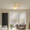 Eglo Fortaleza Ceiling Fan With Light - Bronze & Wood