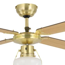 Eglo Fortaleza Ceiling Fan With Light - Bronze & Wood -Homebase Sales Store 14742122 9065052700423317